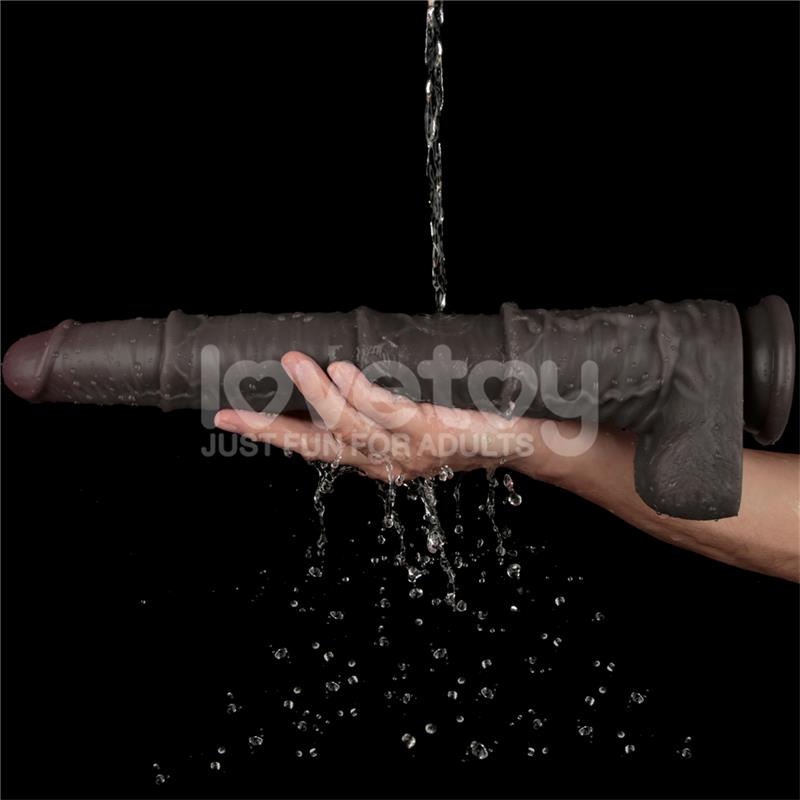 LOVETOY - DILDO DUAL LAYERED ARTICULABLE XXL 16