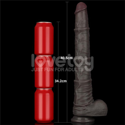 LOVETOY - DILDO DUAL LAYERED ARTICULABLE XXL 16