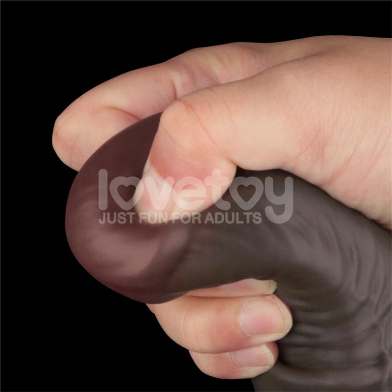 LOVETOY - DILDO DUAL LAYERED ARTICULABLE XXL 16