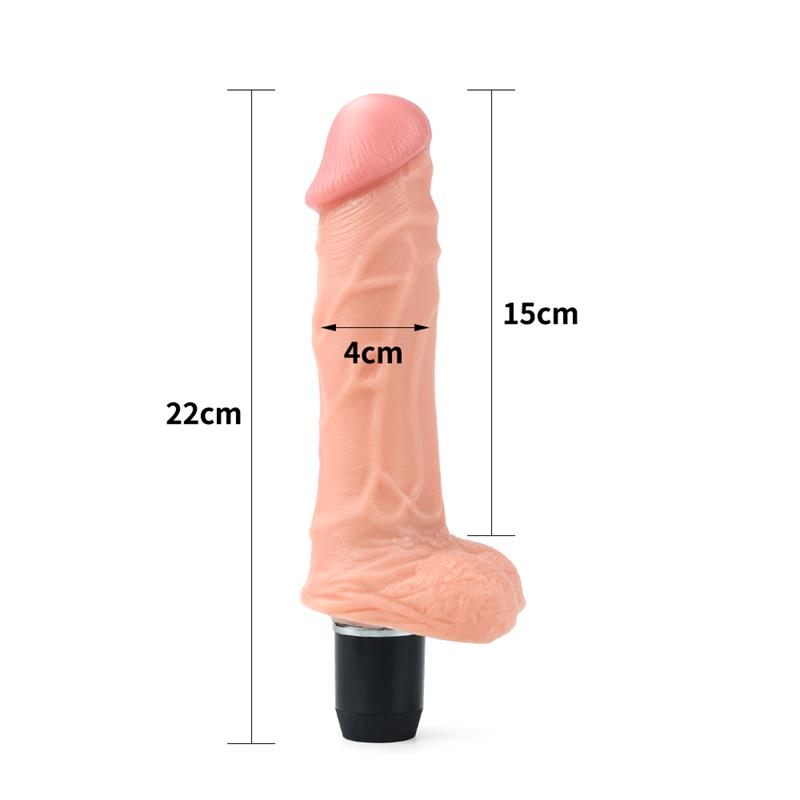 LOVETOY - DILDO FLEXI 9 CON VIBRACIÓN NATURAL