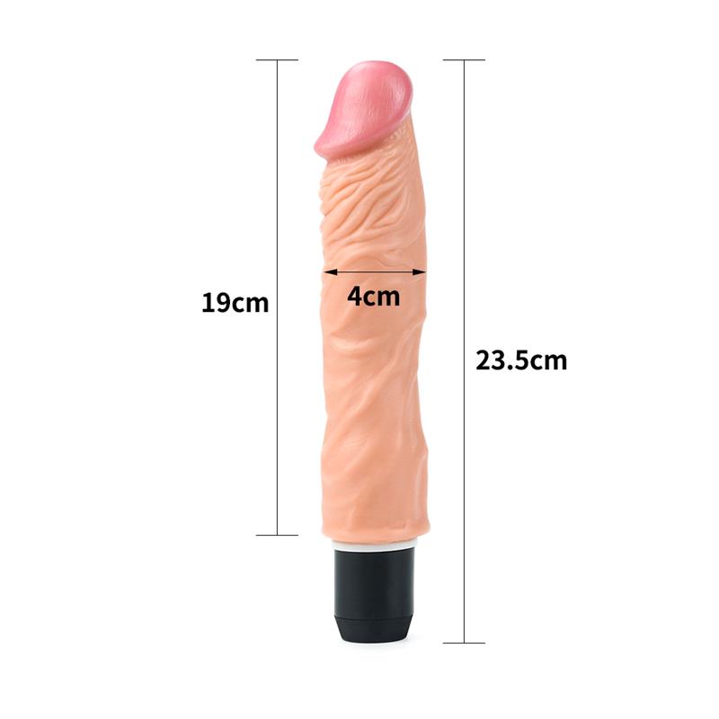 LOVETOY - DILDO FLEXI 9.5 CON VIBRACIÓN NATURAL