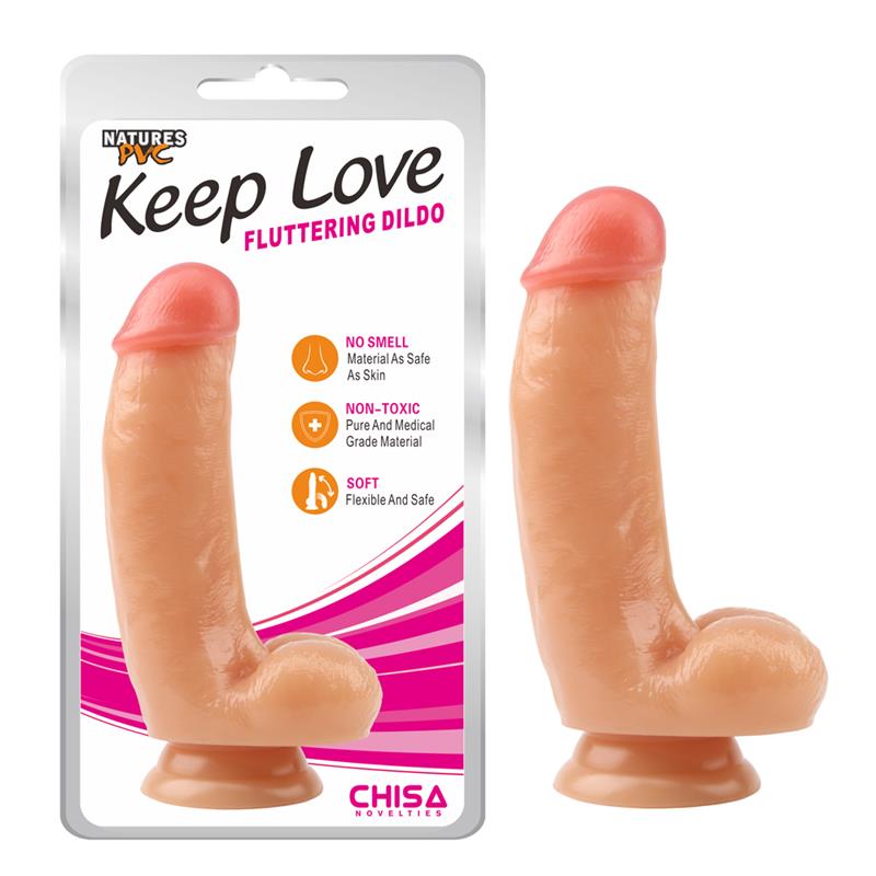 CHISA - DILDO FLUTTERING 17.1 X 4.1 CM NATURAL