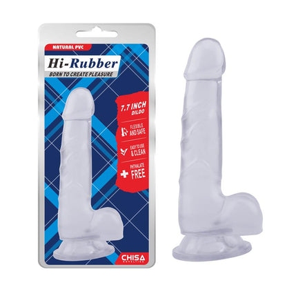 CHISA - DILDO HI-RUBBER 7.7 TRANSPARENTE
