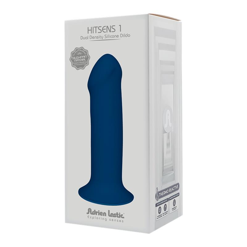 ADRIEN LASTIC - DILDO HITSENS 1 DOBLE DENSIDAD AZUL