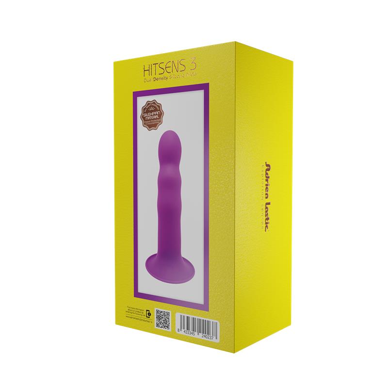 ADRIEN LASTIC - DILDO HITSENS 3 DOBLE DENSIDAD PURPURA