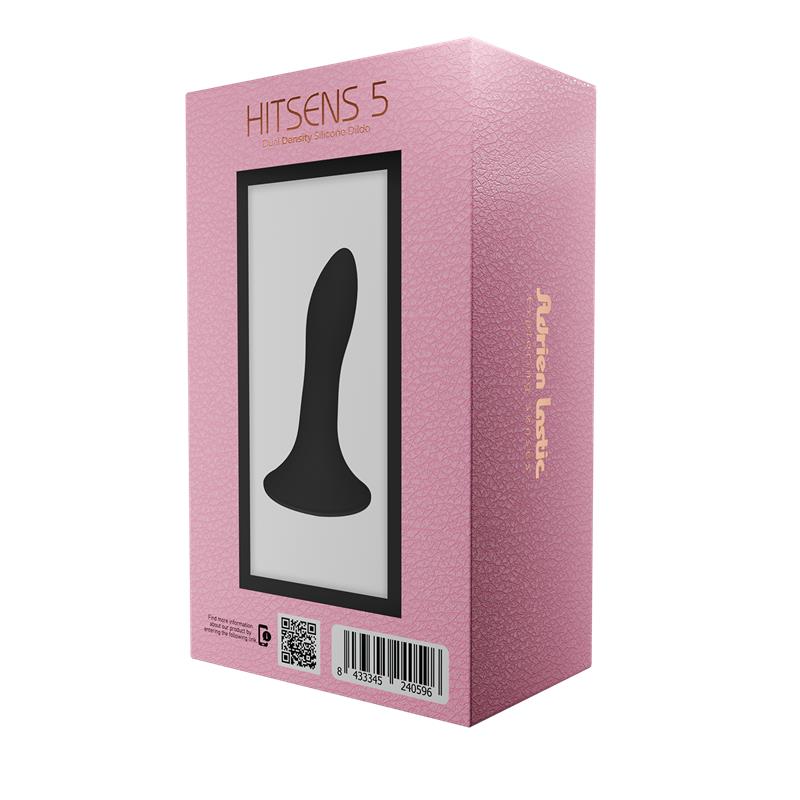 ADRIEN LASTIC - DILDO HITSENS 5 DOBLE DENSIDAD NEGRO