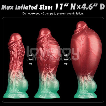 LOVETOY - DILDO INFLABLE SILICONA DUAL DENSITY 8