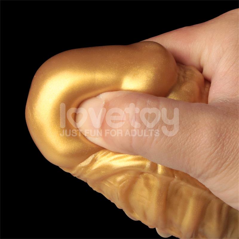 LOVETOY - DILDO INFLABLE SILICONA DUAL DENSITY 8