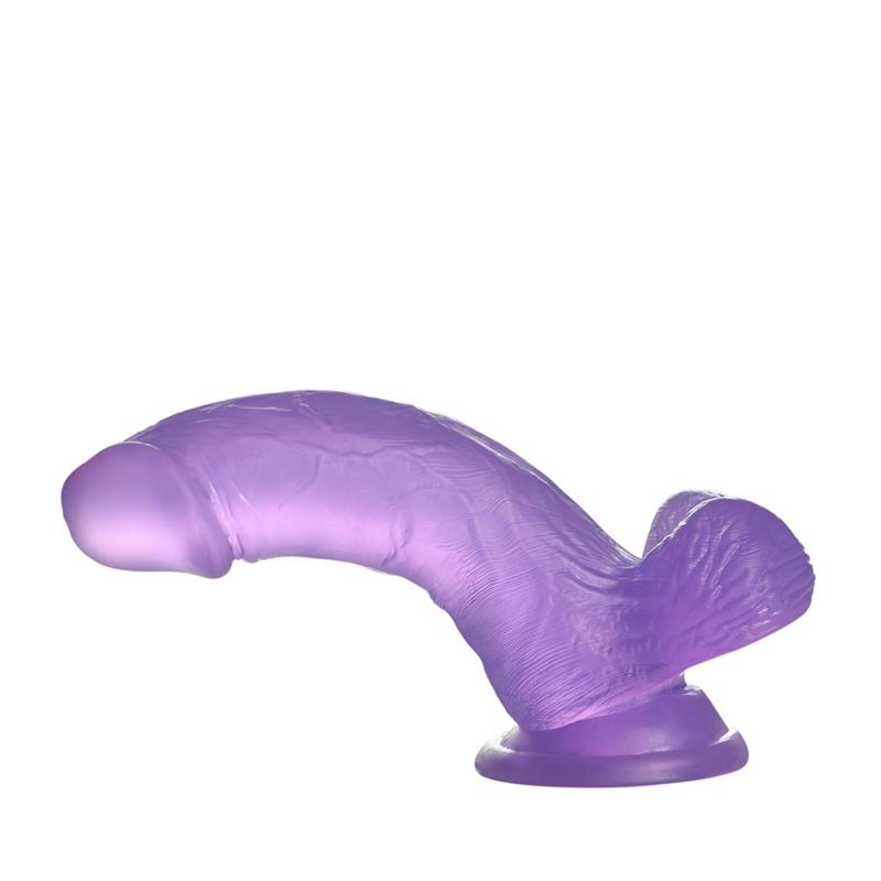 LOVETOY - DILDO JELLY STUDS 6 PÚRPURA