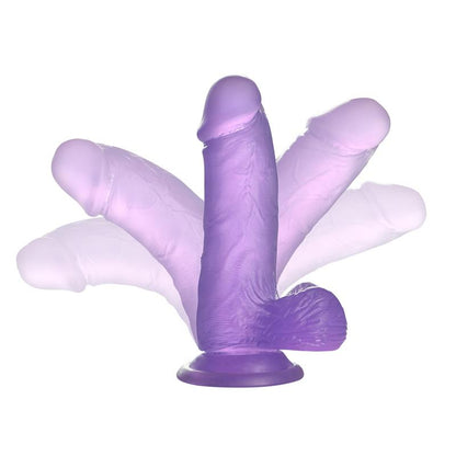 LOVETOY - DILDO JELLY STUDS 6 PÚRPURA