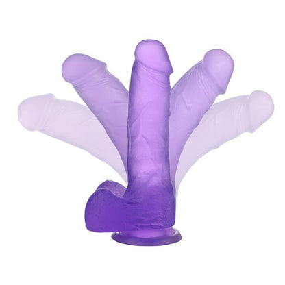 LOVETOY - DILDO JELLY STUDS 7 PÚRPURA