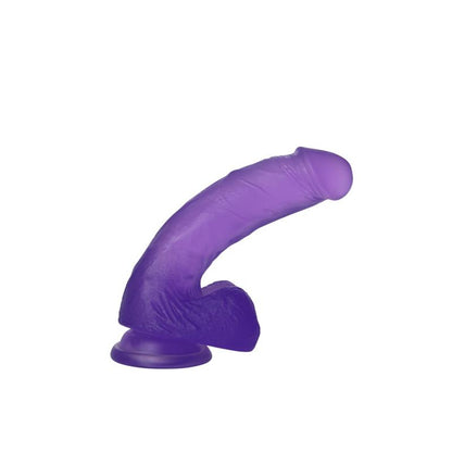 LOVETOY - DILDO JELLY STUDS 7 PÚRPURA