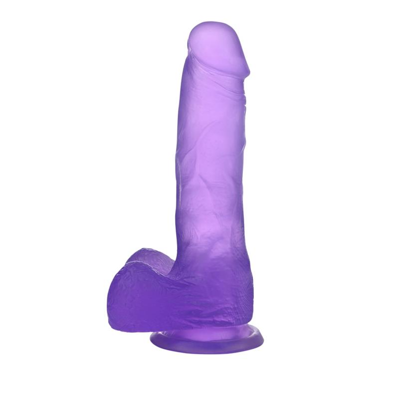 LOVETOY - DILDO JELLY STUDS 7 PÚRPURA