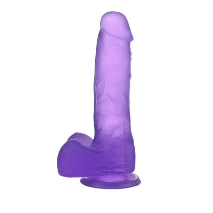 LOVETOY - DILDO JELLY STUDS 7 PÚRPURA