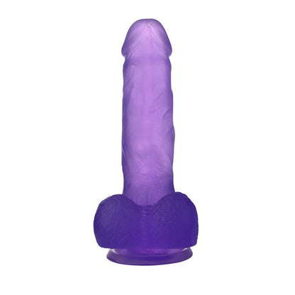 LOVETOY - DILDO JELLY STUDS 7 PÚRPURA