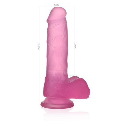LOVETOY - DILDO JELLY STUDS 7 ROSA
