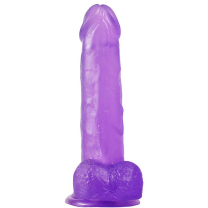 LOVETOY - DILDO JELLY STUDS 8 PÚRPURA