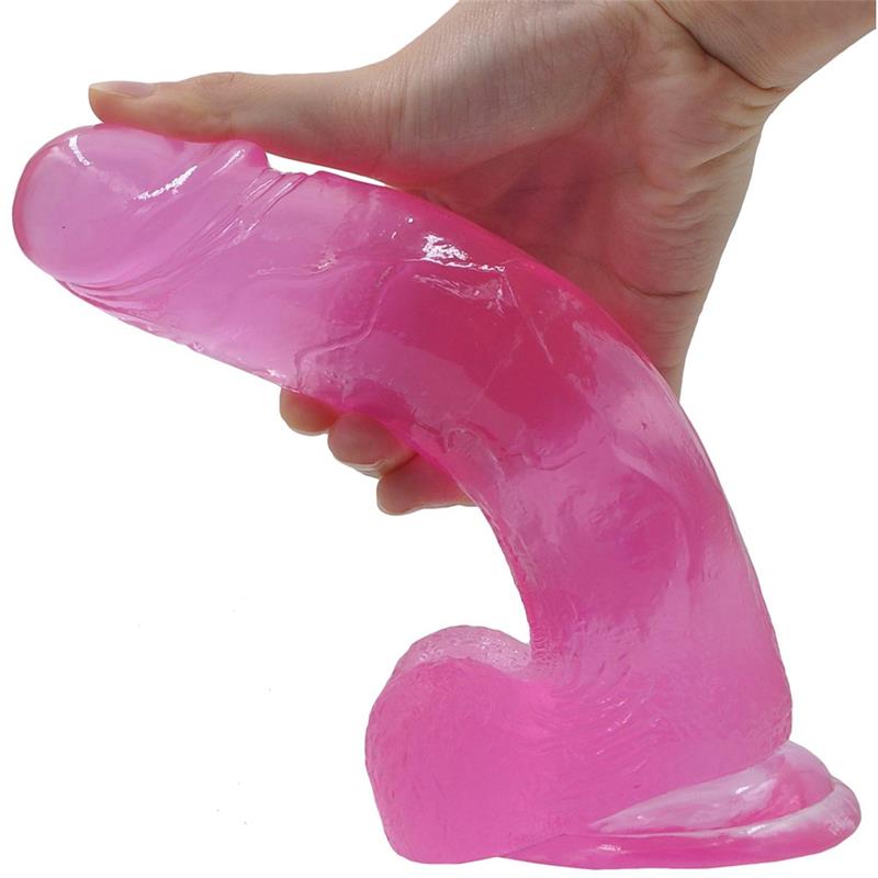 LOVETOY - DILDO JELLY STUDS 8 ROSA