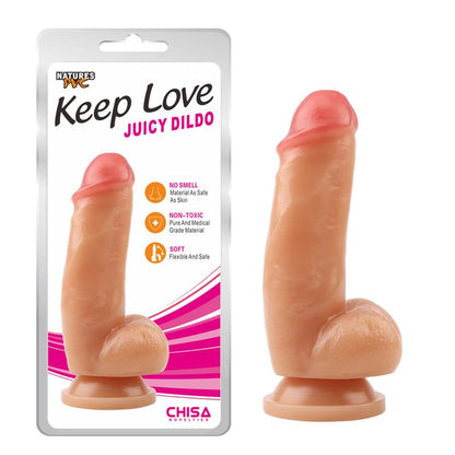CHISA - DILDO JUICY 18.5 X 5 CM NATURAL