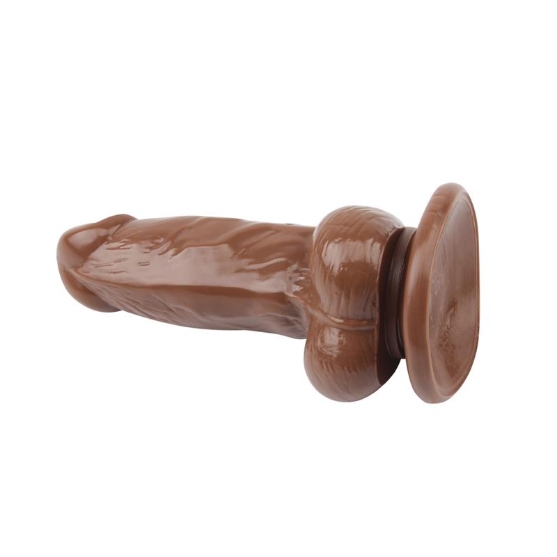 CHISA - DILDO JUMBO JACK 6 CON VIBRACIÓN MARRÓN