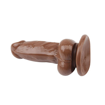 CHISA - DILDO JUMBO JACK 6 CON VIBRACIÓN MARRÓN