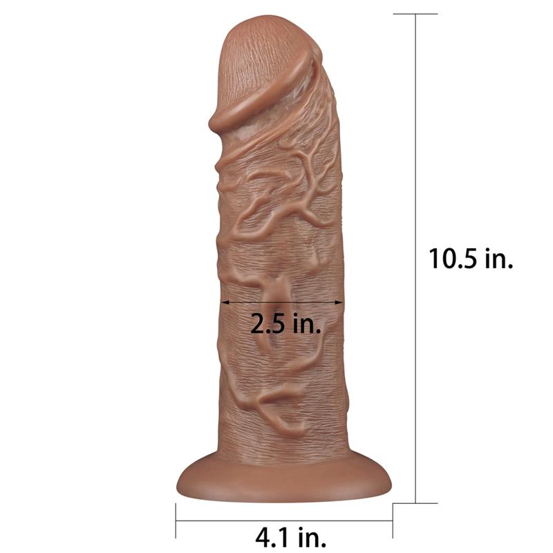 LOVETOY - DILDO KING 10.5 MARRÓN