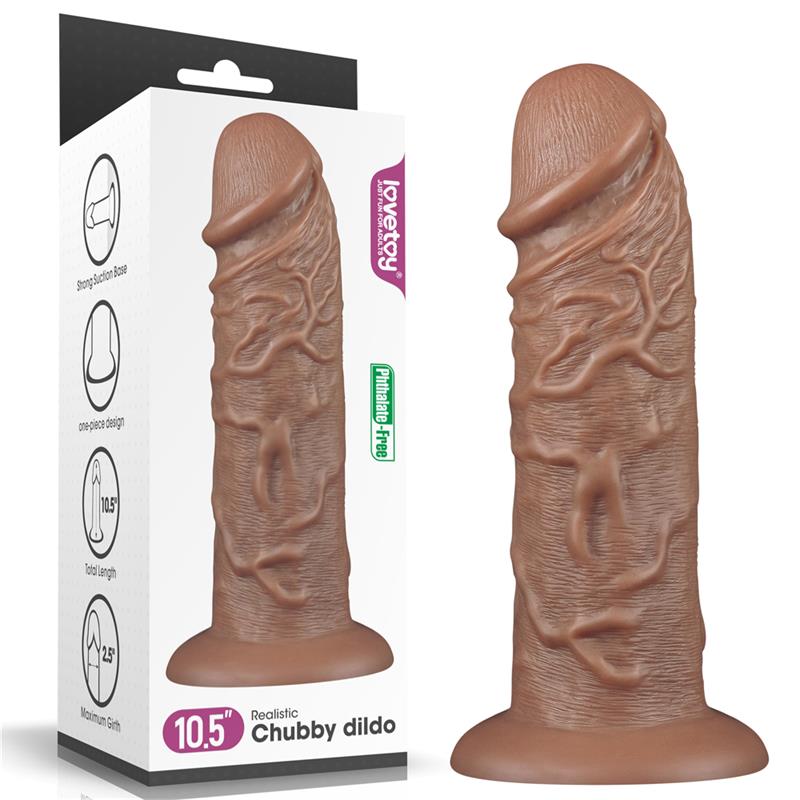 LOVETOY - DILDO KING 10.5 MARRÓN