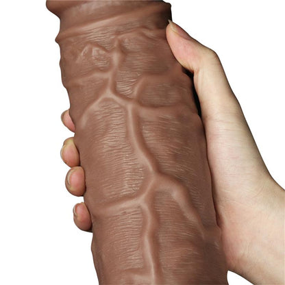 LOVETOY - DILDO KING 10.5 MARRÓN
