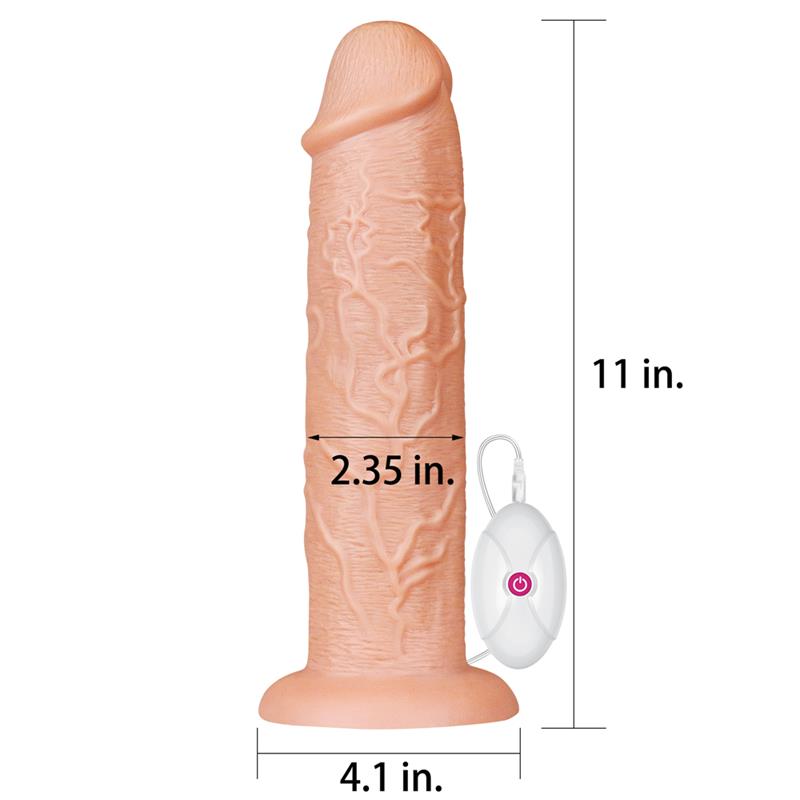 LOVETOY - DILDO KING 11 CON VIBRACIÓN NATURAL