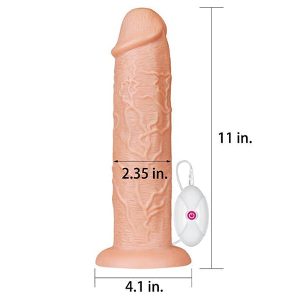 LOVETOY - DILDO KING 11 CON VIBRACIÓN NATURAL