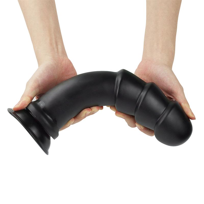 LOVETOY - DILDO KING SIZED ANAL RIPPLES 11.25 NEGRO