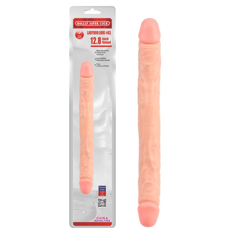 CHISA - DILDO LADYBRO LOVE N3 32.5 X 3.5 CM NATURAL