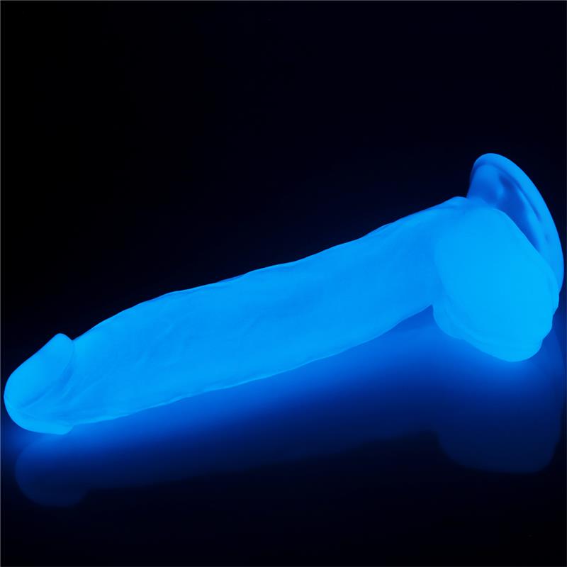 LOVETOY - DILDO LUMINO 10 LUZ AZUL