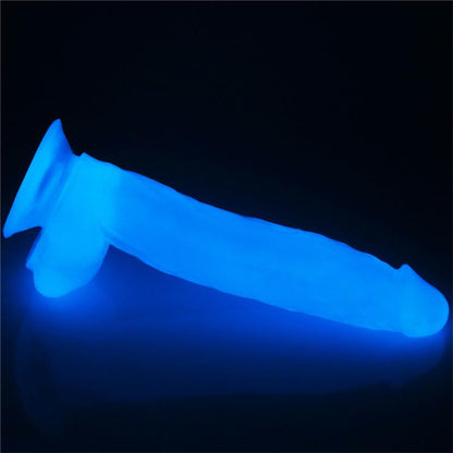 LOVETOY - DILDO LUMINO 10 LUZ AZUL
