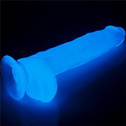 LOVETOY - DILDO LUMINO 10 LUZ AZUL