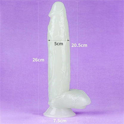 LOVETOY - DILDO LUMINO 10 LUZ AZUL