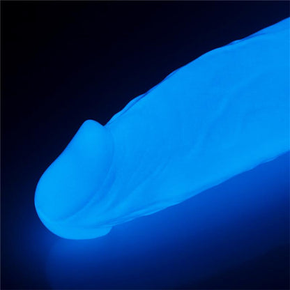 LOVETOY - DILDO LUMINO 10 LUZ AZUL