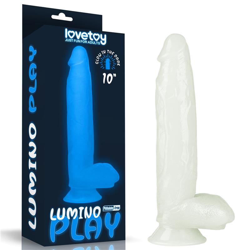 LOVETOY - DILDO LUMINO 10 LUZ AZUL