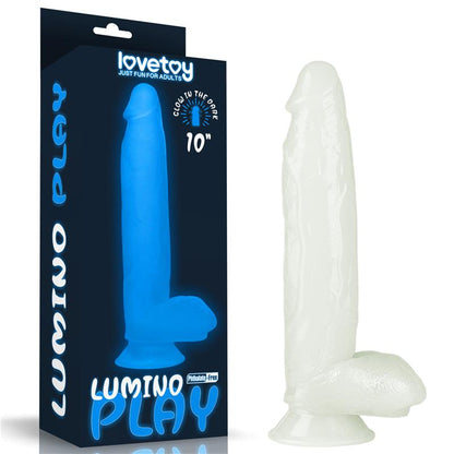 LOVETOY - DILDO LUMINO 10 LUZ AZUL