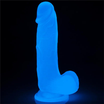 LOVETOY - DILDO LUMINO 7.5 LUZ AZUL