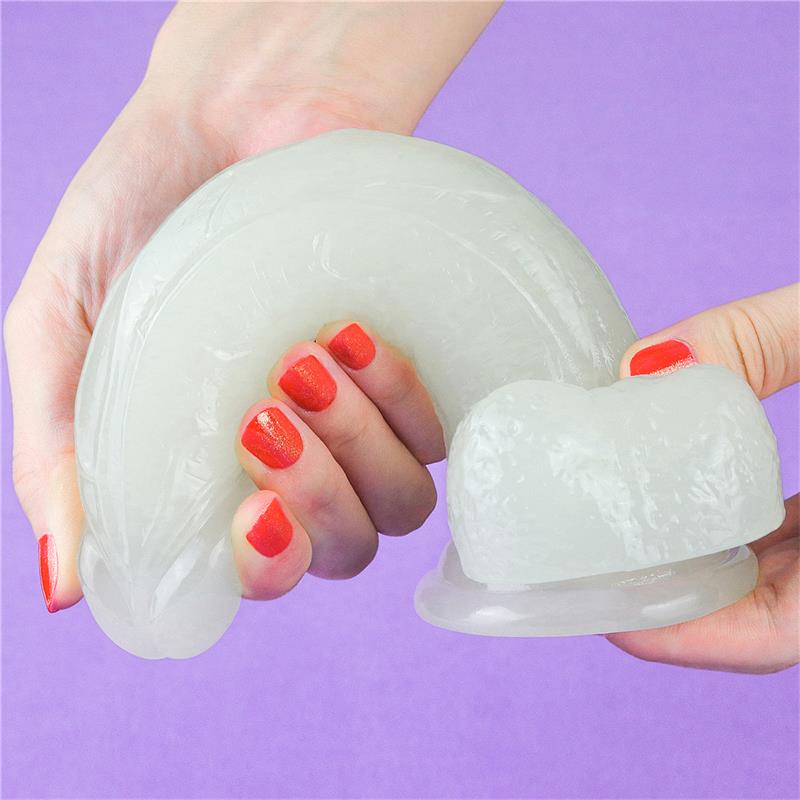 LOVETOY - DILDO LUMINO 7.5 LUZ AZUL