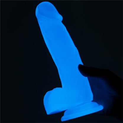 LOVETOY - DILDO LUMINO 7.5 LUZ AZUL