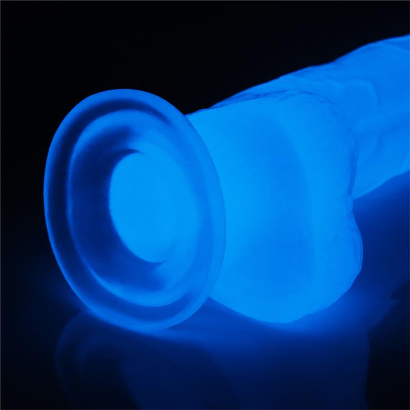 LOVETOY - DILDO LUMINO 7.5 LUZ AZUL