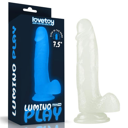 LOVETOY - DILDO LUMINO 7.5 LUZ AZUL