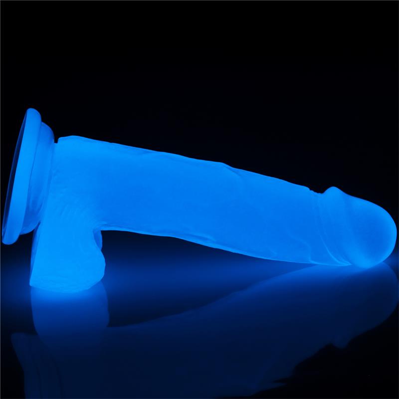 LOVETOY - DILDO LUMINO 7.5 LUZ AZUL