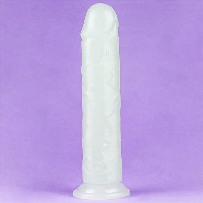 LOVETOY - DILDO LUMINO 8 LUZ AZUL