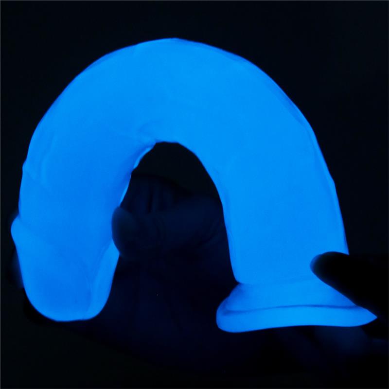 LOVETOY - DILDO LUMINO 8 LUZ AZUL
