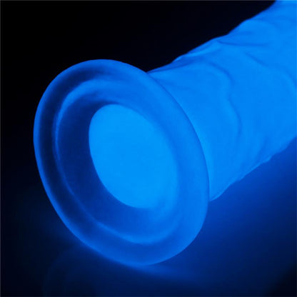 LOVETOY - DILDO LUMINO 8 LUZ AZUL