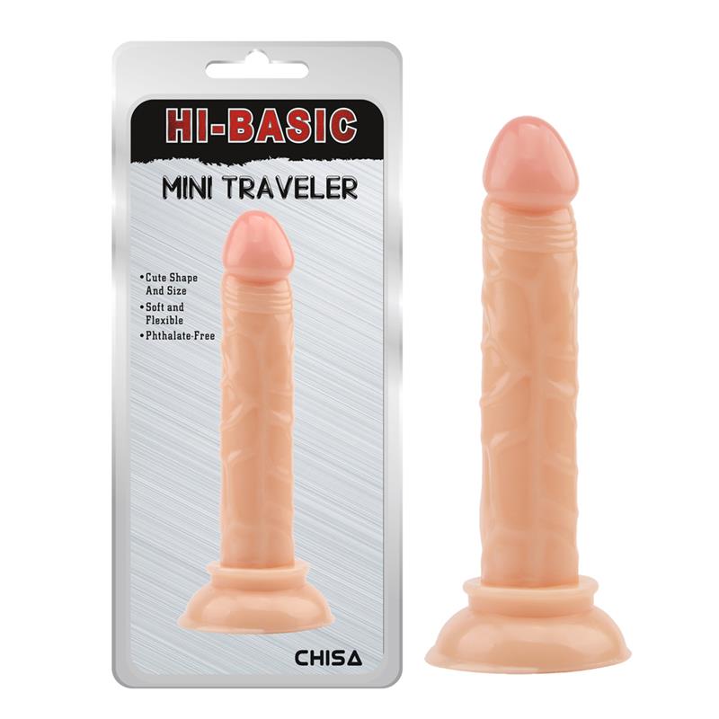 CHISA - DILDO MINI TRAVELER 14 X 2.5 CM NATURAL