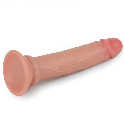 LOVETOY - DILDO NATURE 7 SILICONA LÍQUIDA NATURAL